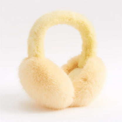 Anjj High Quality Earmuffs Faux Rabbit Fur Hang Ear Cover Warm Winter Ear Muffs Fur Earmuffs Unisex Adult Ear Warmer Fold