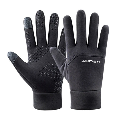 Winter Outdoor Sports Ski Gloves Windproof Waterproof Fleece Cold-Proof CyclingFinger Touchscreen Non-Slip Motorcycle Gloves