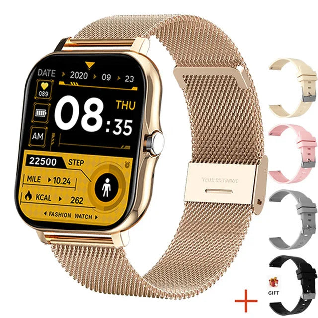 2024 Smart Watch For Men Women Gift 1.69' Full Touch Screen Sports Fitness Watches Bluetooth Calls Digital Smartwatch Wristwatch