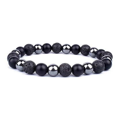 Natural Black Obsidian Hematite Tiger Eye Beads Bracelets Men for Magnetic Health Protection Women Soul Jewelry Pulsera Hombre