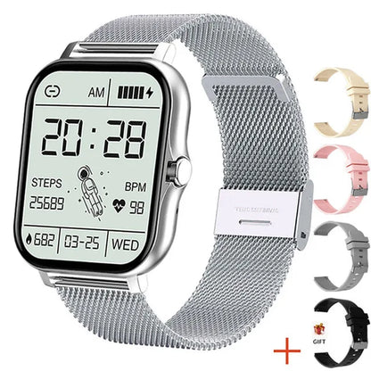 2024 Smart Watch For Men Women Gift 1.69' Full Touch Screen Sports Fitness Watches Bluetooth Calls Digital Smartwatch Wristwatch