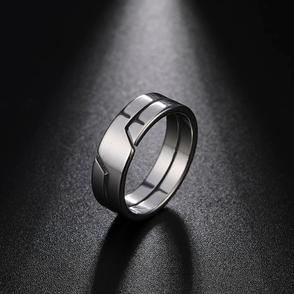 Skyrim Stainless Steel Ring for Men Women Couple Casual Finger Rings Fashion Simple Jewelry Engagement Anniversary Gift 2024 New