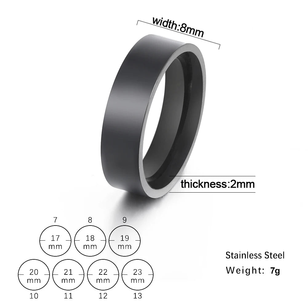 Skyrim Stainless Steel Ring for Men Women Couple Casual Finger Rings Fashion Simple Jewelry Engagement Anniversary Gift 2024 New