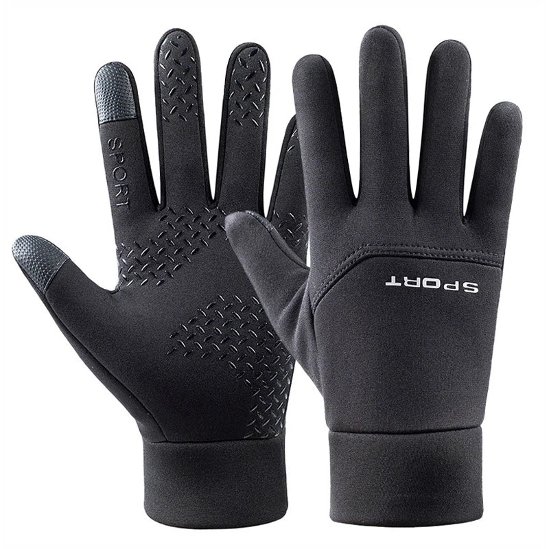 Winter Outdoor Sports Ski Gloves Windproof Waterproof Fleece Cold-Proof CyclingFinger Touchscreen Non-Slip Motorcycle Gloves