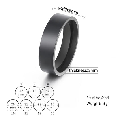 Skyrim Stainless Steel Ring for Men Women Couple Casual Finger Rings Fashion Simple Jewelry Engagement Anniversary Gift 2024 New