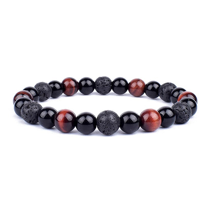 Natural Black Obsidian Hematite Tiger Eye Beads Bracelets Men for Magnetic Health Protection Women Soul Jewelry Pulsera Hombre