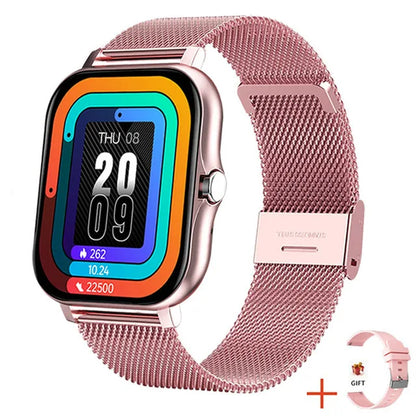 2024 Smart Watch For Men Women Gift 1.69' Full Touch Screen Sports Fitness Watches Bluetooth Calls Digital Smartwatch Wristwatch