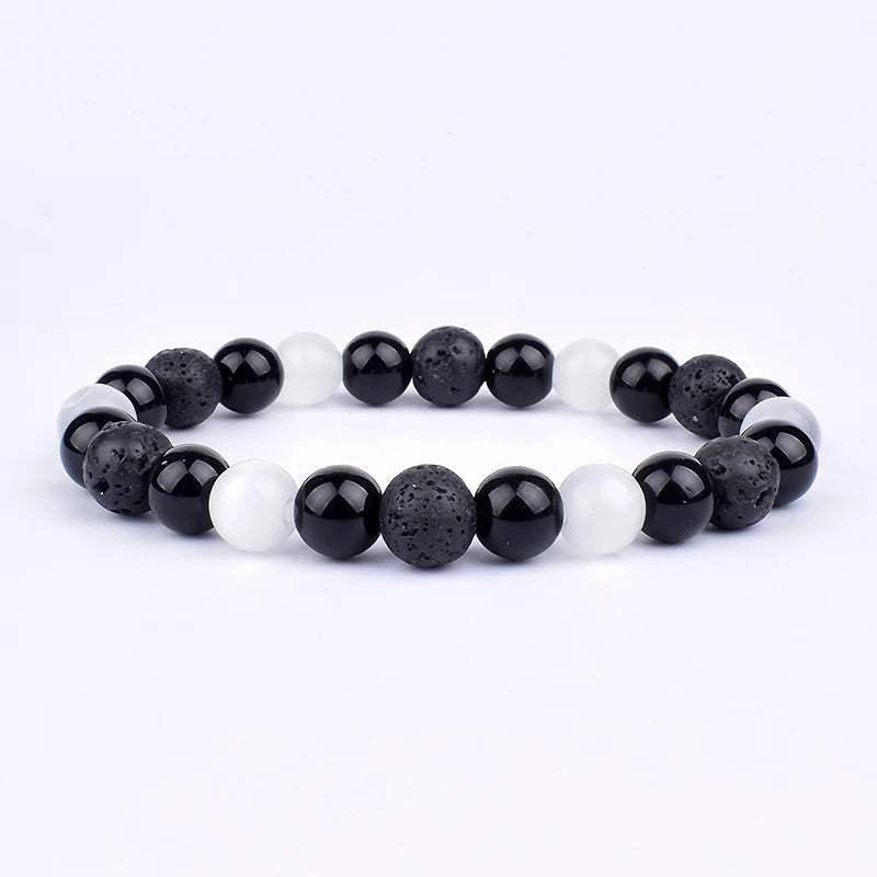 Natural Black Obsidian Hematite Tiger Eye Beads Bracelets Men for Magnetic Health Protection Women Soul Jewelry Pulsera Hombre