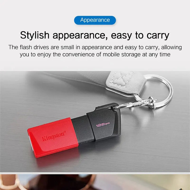 Kingston USB Flash Drive Pen Drive DTXM Pendrive 32GB 64GB 128GB 256GB CLE USB 3.2 Flash Disk Mini Key Memory Stick 3.0 Drives