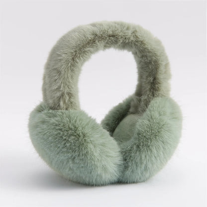 Anjj High Quality Earmuffs Faux Rabbit Fur Hang Ear Cover Warm Winter Ear Muffs Fur Earmuffs Unisex Adult Ear Warmer Fold