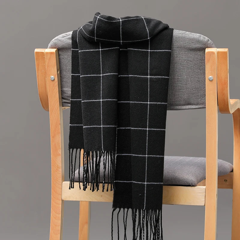 180*35cm Luxury Brand fashion classic lattice men soft scarf cashmere plaid scarves shawl UNISE wraps pashmina headband muffler