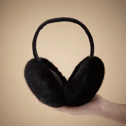 Anjj High Quality Earmuffs Faux Rabbit Fur Hang Ear Cover Warm Winter Ear Muffs Fur Earmuffs Unisex Adult Ear Warmer Fold