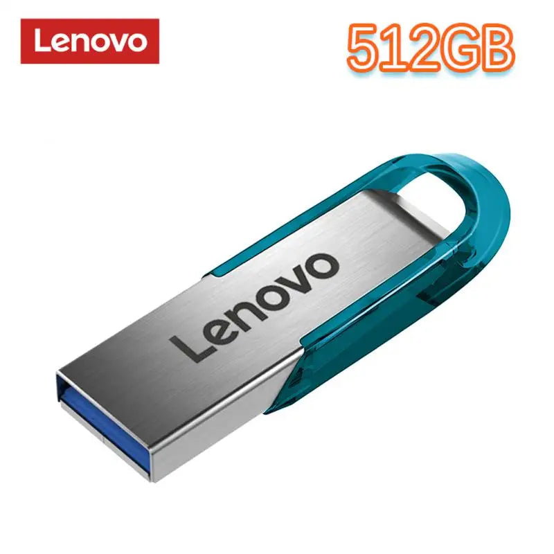 Lenovo Usb Flash Drive 2TB 1TB USB 3.0 Waterproof High Speed USB Stick Portable 128GB SSD 512GB Metal Pendrive U Disk Memories