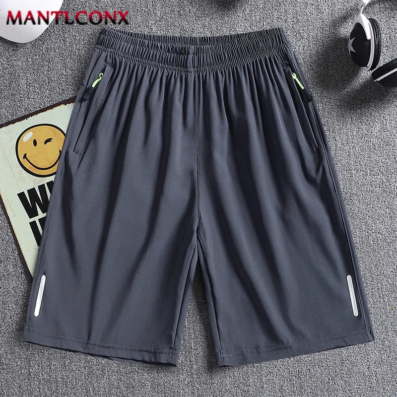 New Summer Gym Fitness Shorts Men Sports Training Running Jogging Casual Men's Shorts Quick Dry Elastic Workout Short Pants Man