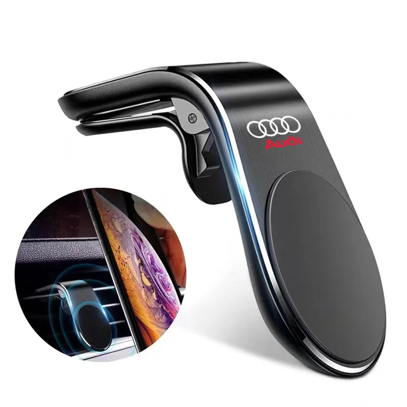 Magnetic Car Phone Holder in Car Phone Stand Clip Mount for Audi Badge A3 A4 A5 A6 A7 A8 Q3 Q5 SQ3 SQ4 S3 S4 S5 Car Accessories