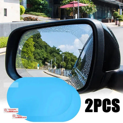 2Pcs Car Rain Rearview Mirror Films Waterproof Anti-fog Car Mirror Rain Covers Window Anti-rain Protector Film Auto Accessories