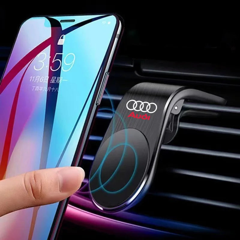 Magnetic Car Phone Holder in Car Phone Stand Clip Mount for Audi Badge A3 A4 A5 A6 A7 A8 Q3 Q5 SQ3 SQ4 S3 S4 S5 Car Accessories