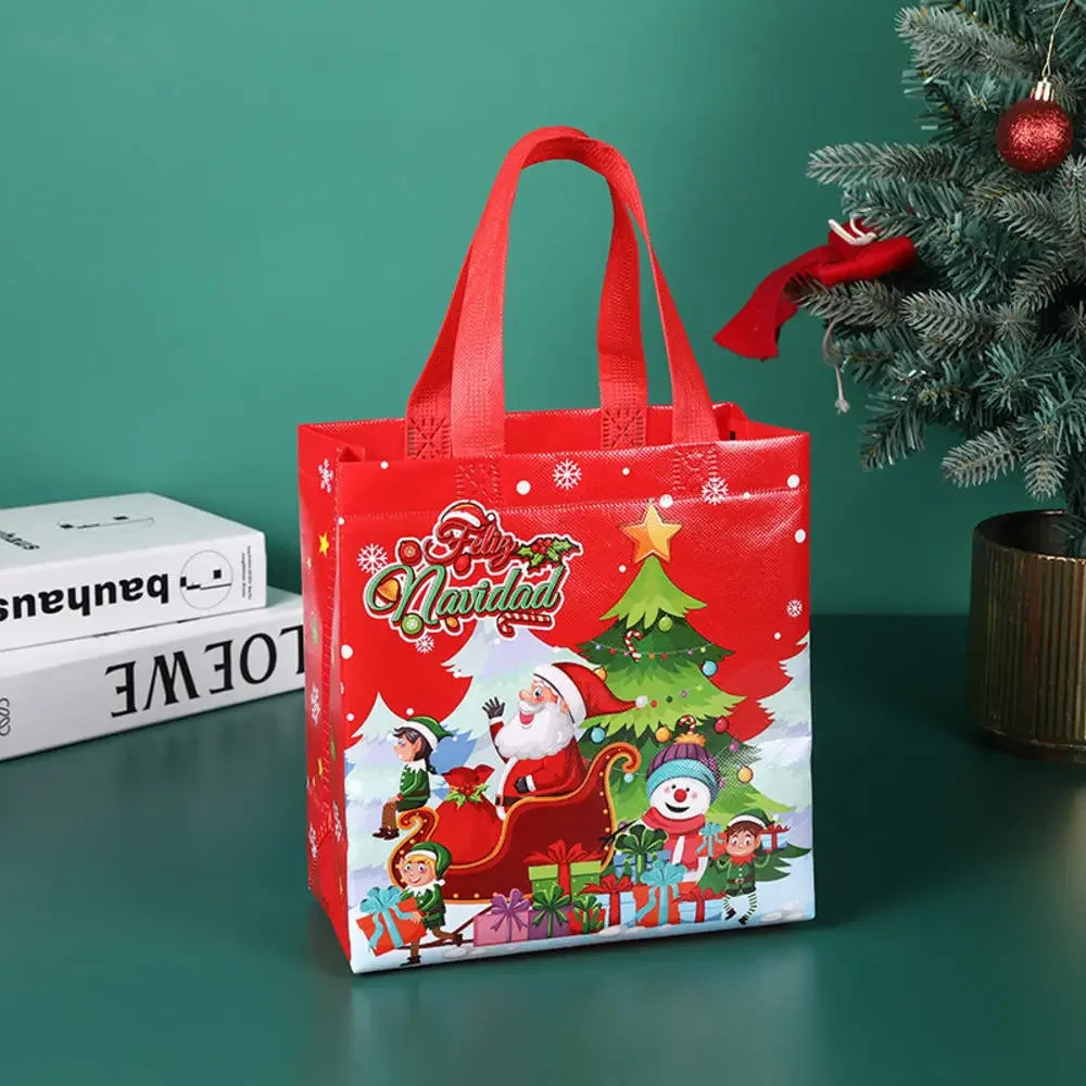 Christmas Santa Claus Snowman Non-woven Bag Merry Christmas Party Decoration For Home 2024 Navidad Natal Noel Xmas New Year 2025