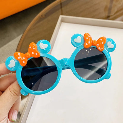 New Children Cute Cartoon UV400 Sunglasses Boys Girls Colors Outdoor Kids Sun Protection Sunglasses Baby Sport Shades Glasses