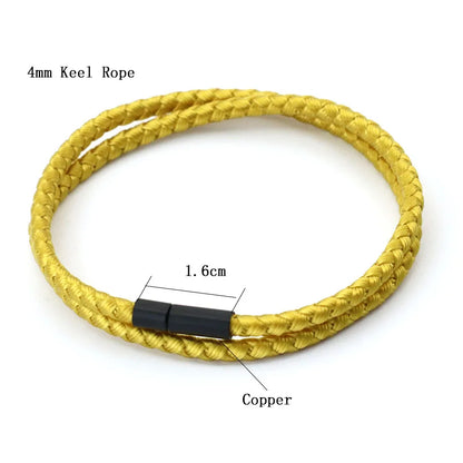 2024 New Simple Style Keel Rope Bracelet For Men Bilayer Wrap Braslet Bangle Homme Nautical Braclet Gifts For Him Pulseria Joias