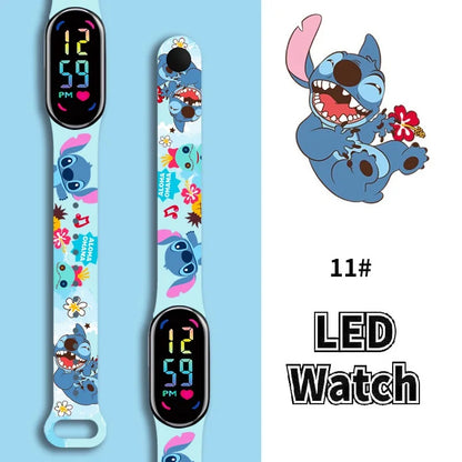 Stitch Children Watches Girls Waterproof Sport Touch Screen Watch for Women Waterproof Digital Clock Bracelet Gifts