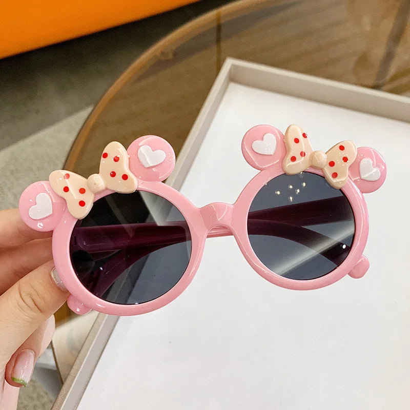 New Children Cute Cartoon UV400 Sunglasses Boys Girls Colors Outdoor Kids Sun Protection Sunglasses Baby Sport Shades Glasses