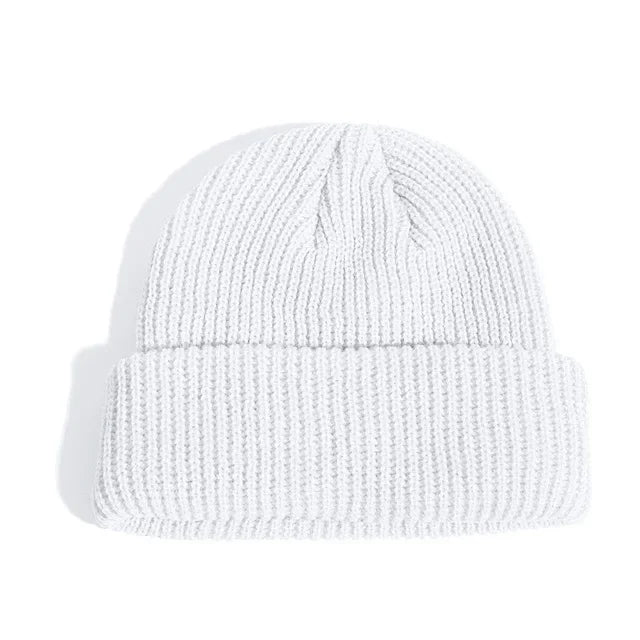 Fashion Hip Hop Beanie Knitted Hat Men Skullcap Women Winter Warm Brimless Baggy Melon Cap Cuff Docker Fisherman Beanies Hats