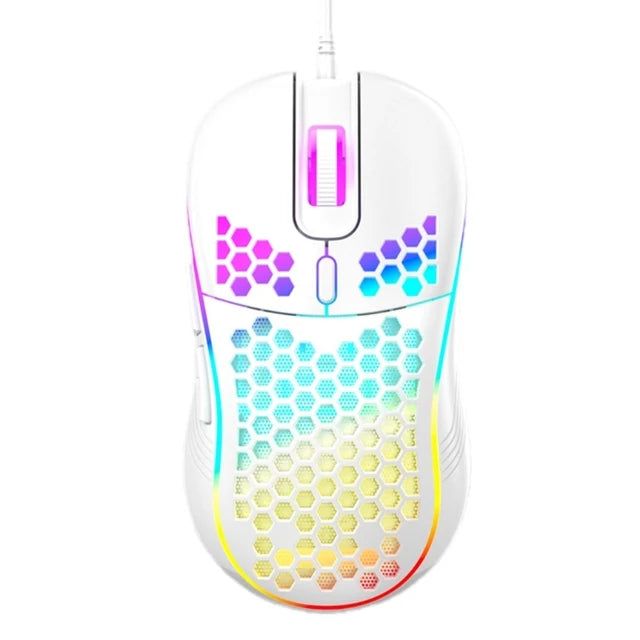 USB Wired Gaming Mouse Mechanical Mice USB Luminous Light Mouse 7200DPI Adjustable Optical Gamer Mice for PC Computer Game