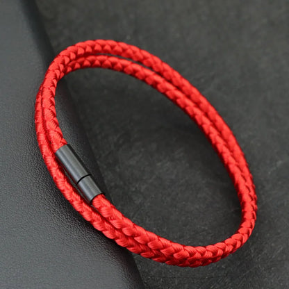 2024 New Simple Style Keel Rope Bracelet For Men Bilayer Wrap Braslet Bangle Homme Nautical Braclet Gifts For Him Pulseria Joias