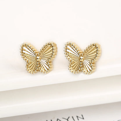 Hot Sale Luxury Stainless Steel Insect Butterfly Bracelet Simple for Woman Casual Holiday Party Jewelry Accessories Clover