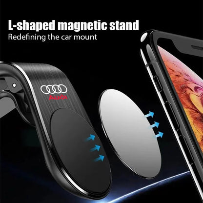 Magnetic Car Phone Holder in Car Phone Stand Clip Mount for Audi Badge A3 A4 A5 A6 A7 A8 Q3 Q5 SQ3 SQ4 S3 S4 S5 Car Accessories