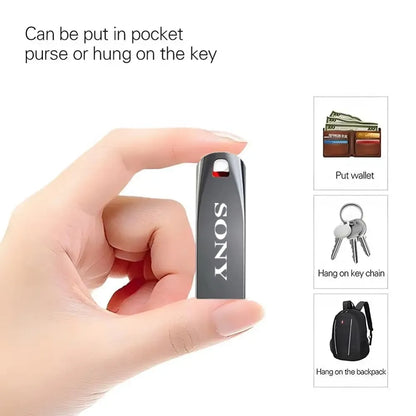 SONY Original 2TB USB 3.0 Flash Drives High Speed Metal Pendrive 1TB 2GB Portable Usb Drive Waterproof Memoria Usb Flash Disk