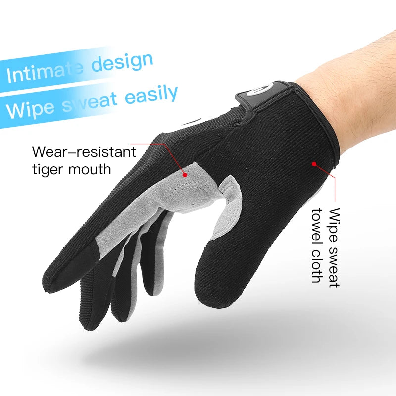 MTB Bike Sports Cycling Gloves Full Finger Men Women Running Fitness Gym Spring Summer Riding Motorcycle Hiking Gloves