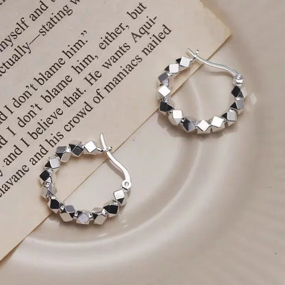 925 Sterling Silver Hot Sale  hoop Earrings Simple Temperament Exquisite Hot Semale Sexy Jewelry Gift