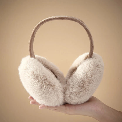 Anjj High Quality Earmuffs Faux Rabbit Fur Hang Ear Cover Warm Winter Ear Muffs Fur Earmuffs Unisex Adult Ear Warmer Fold