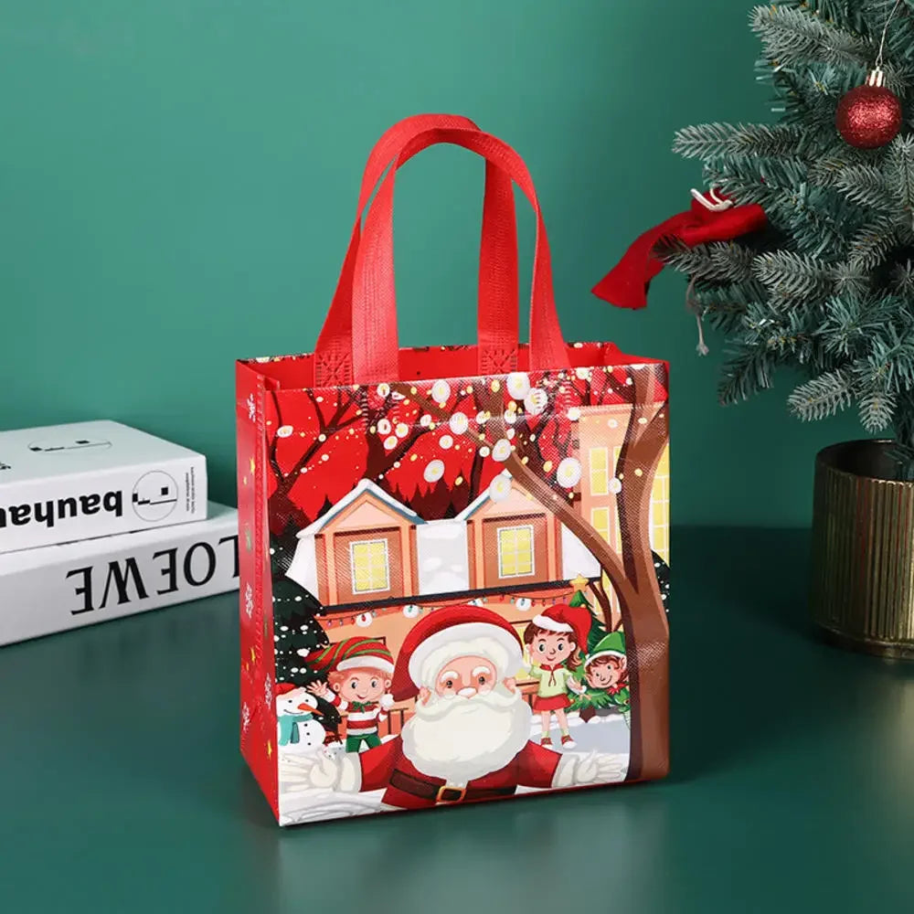 Christmas Santa Claus Snowman Non-woven Bag Merry Christmas Party Decoration For Home 2024 Navidad Natal Noel Xmas New Year 2025