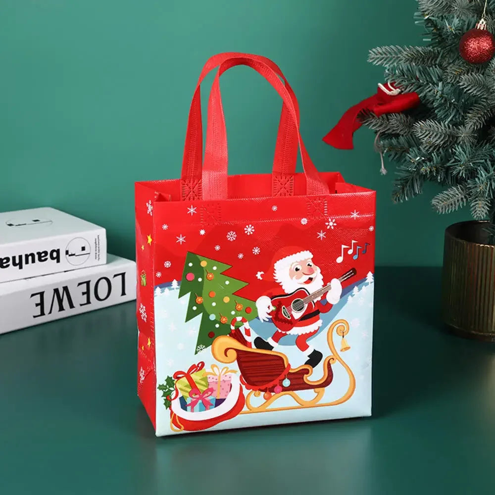 Christmas Santa Claus Snowman Non-woven Bag Merry Christmas Party Decoration For Home 2024 Navidad Natal Noel Xmas New Year 2025