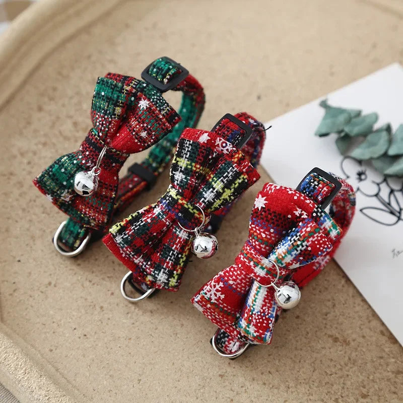 New Year Christmas Decorations Christmas Miniature Dogs Cat Bell Collars Merry Christmas Natal Noel Gifts 2023 Navidad Xmas