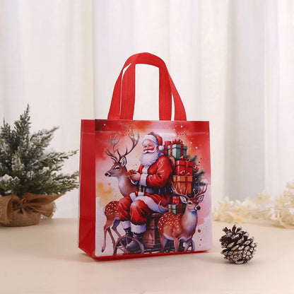 Christmas Santa Claus Snowman Non-woven Bag Merry Christmas Party Decoration For Home 2024 Navidad Natal Noel Xmas New Year 2025