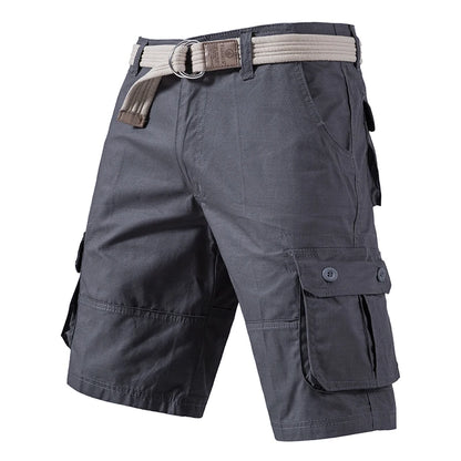 Cargo Knee Shorts Men Sports Casual Bermuda Shorts Plus Size Cotton Half Pants Golf Straight Running Gym Shorts Pants