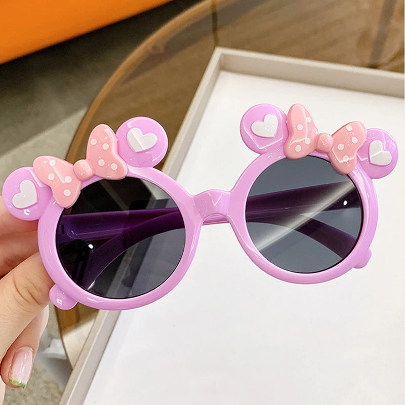 New Children Cute Cartoon UV400 Sunglasses Boys Girls Colors Outdoor Kids Sun Protection Sunglasses Baby Sport Shades Glasses