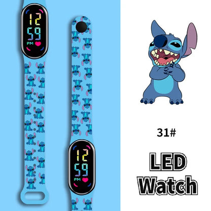 Stitch Children Watches Girls Waterproof Sport Touch Screen Watch for Women Waterproof Digital Clock Bracelet Gifts