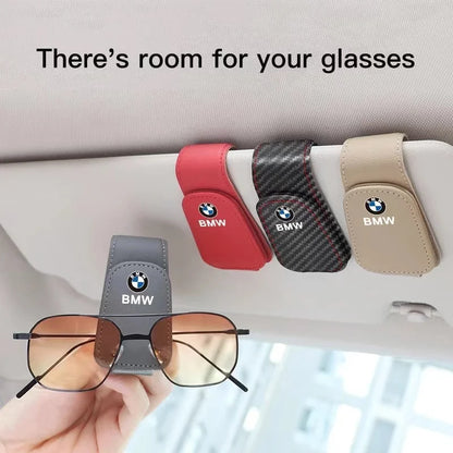 Car Glasses Clip Sunglasses Ticket ID Holder For BMW M Performance F30 F10 E90 F20 E46 E60 E70 E39 E36 E87 E92 Car Accessories