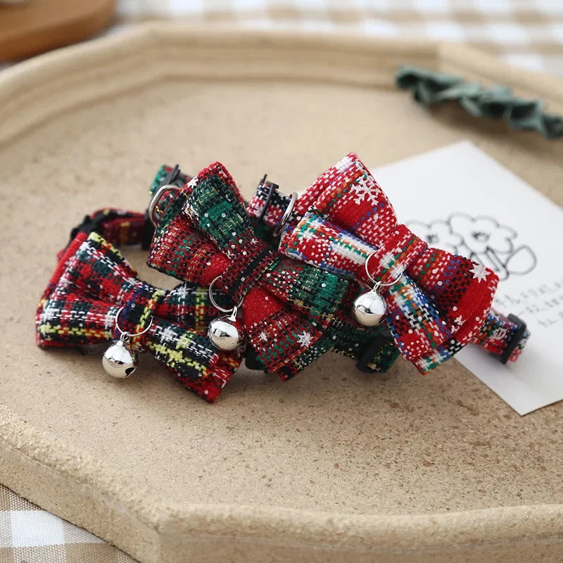 New Year Christmas Decorations Christmas Miniature Dogs Cat Bell Collars Merry Christmas Natal Noel Gifts 2023 Navidad Xmas