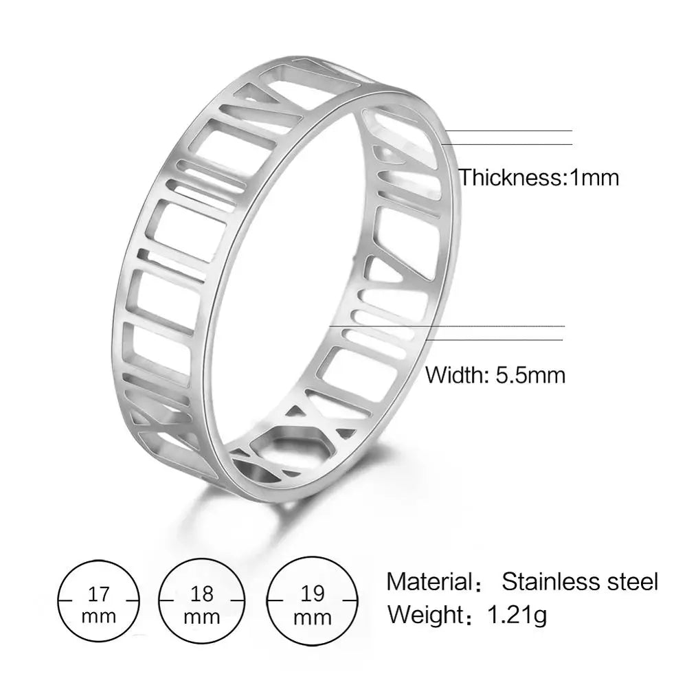 Skyrim Stainless Steel Ring for Men Women Couple Casual Finger Rings Fashion Simple Jewelry Engagement Anniversary Gift 2024 New