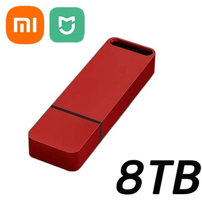 Xiaomi Mijia 16TB Flash Drive OTG USB3.2 High Speed Transfer Pen Drive Key 8TB 4TB Portable Metal Memory Drive Waterproof