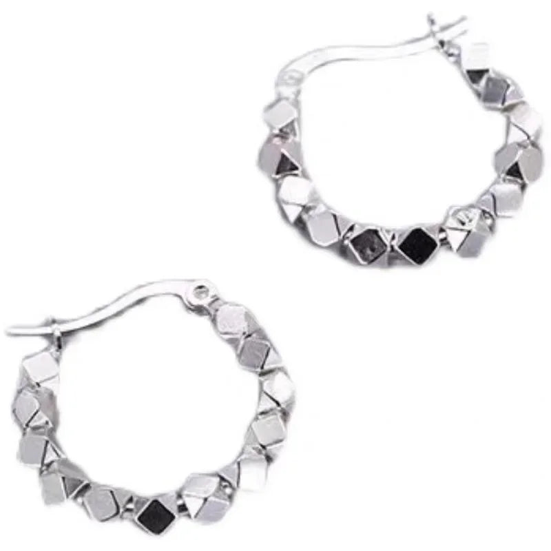 925 Sterling Silver Hot Sale  hoop Earrings Simple Temperament Exquisite Hot Semale Sexy Jewelry Gift