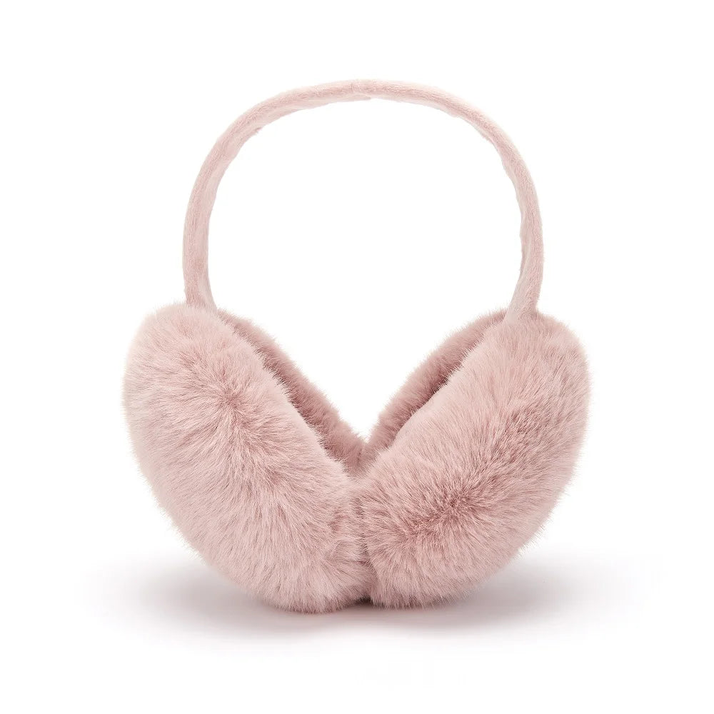 Anjj High Quality Earmuffs Faux Rabbit Fur Hang Ear Cover Warm Winter Ear Muffs Fur Earmuffs Unisex Adult Ear Warmer Fold