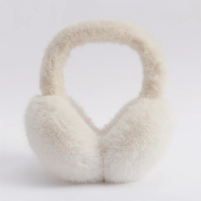 Anjj High Quality Earmuffs Faux Rabbit Fur Hang Ear Cover Warm Winter Ear Muffs Fur Earmuffs Unisex Adult Ear Warmer Fold