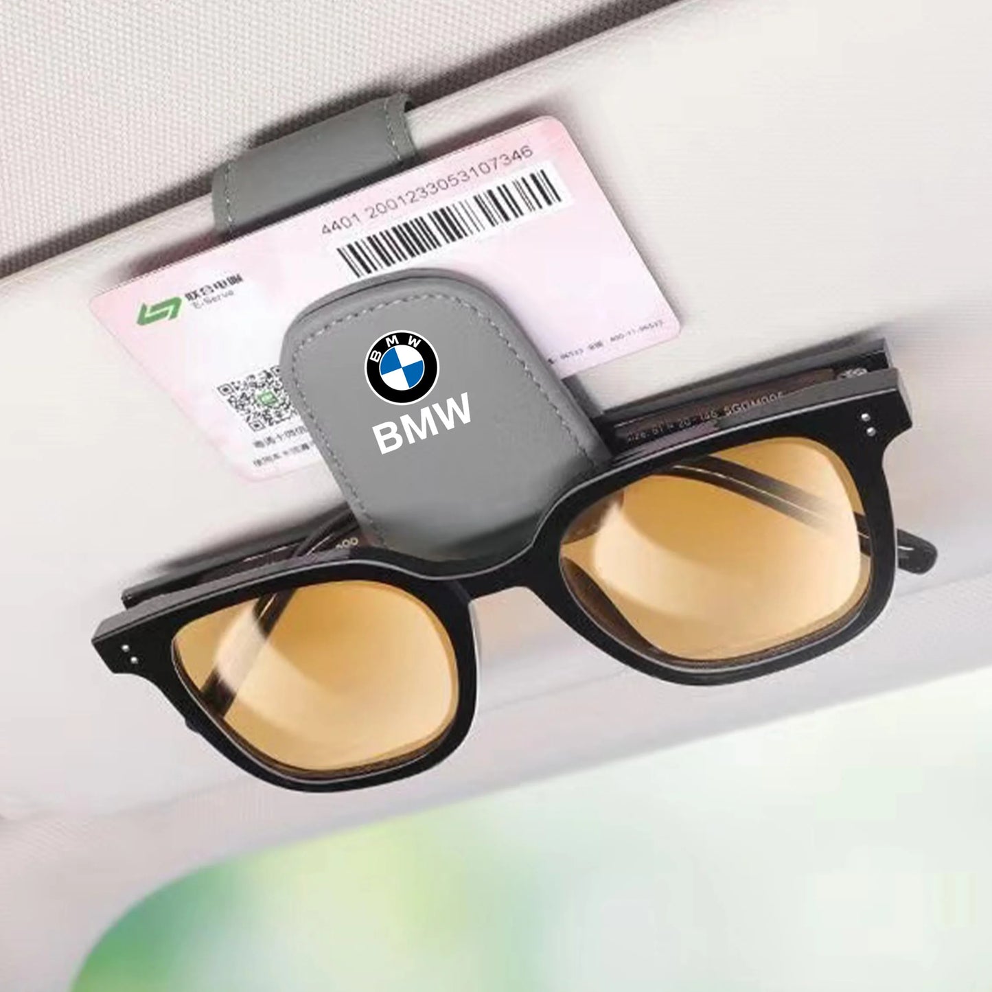 Car Glasses Clip Sunglasses Ticket ID Holder For BMW M Performance F30 F10 E90 F20 E46 E60 E70 E39 E36 E87 E92 Car Accessories